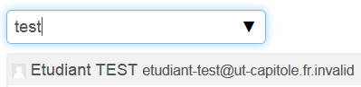 Fenêtre de recherche